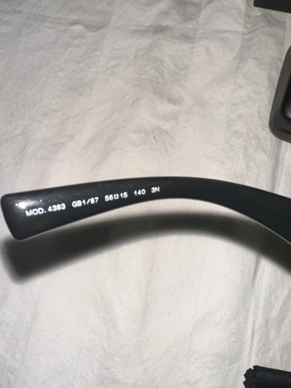 New Versace Black Sunglasses - Bold Rectangle Frame
